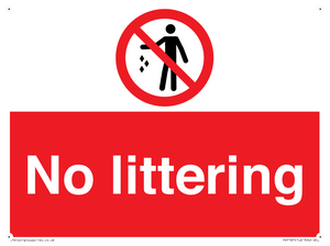 No littering